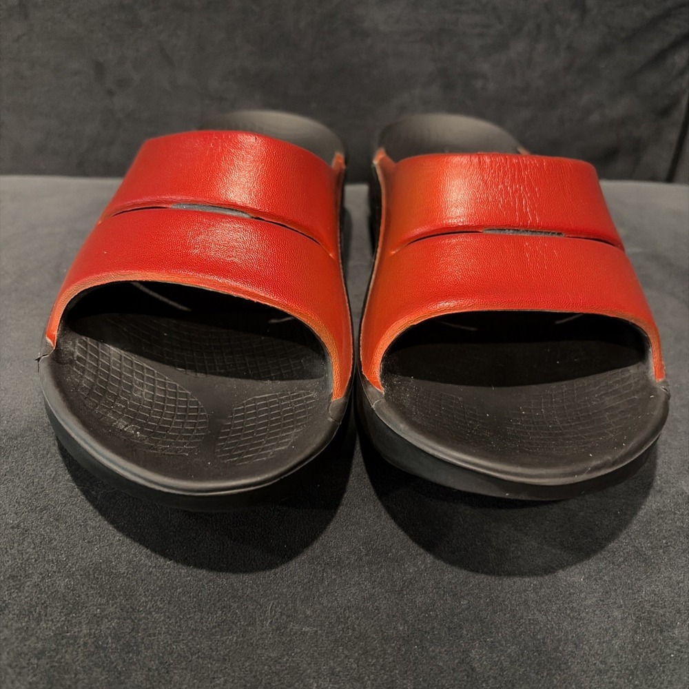OOFOS OOahh Luxe Slide - Women's Sz 7 in Atlantis - Picture 2 of 8